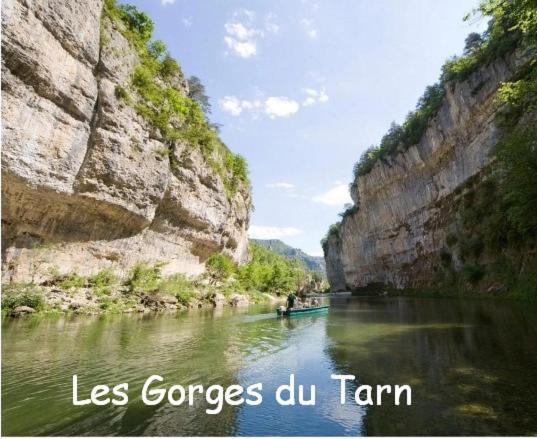 Chambre Au Calme Avec Spa Privatif Gratuit Sud Aveyron Les Palmiers Des Causses Saint-Rome-de-Tarn Luaran gambar
